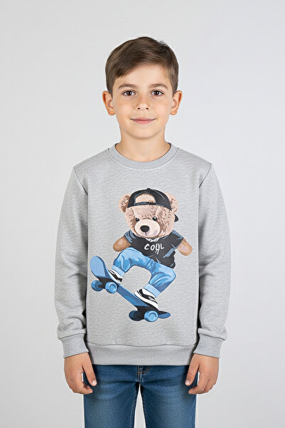 kinderos Sweatshirt gros pentru copii cu imprimeu cu ursuleț - 26K 1625