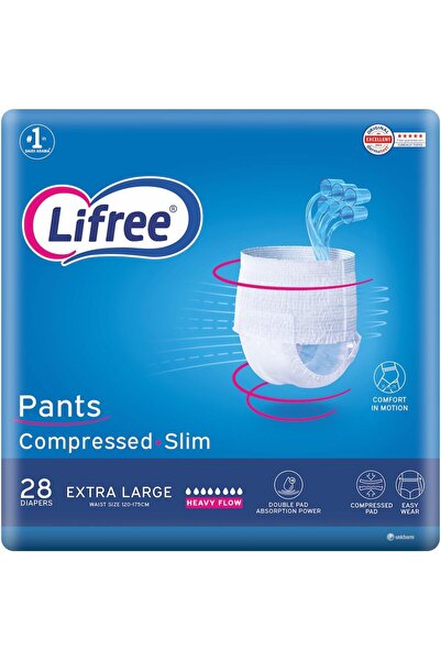 Lifree Slim Pull-Up Adult Diapers, XL, Large Pack, 28 Pieces