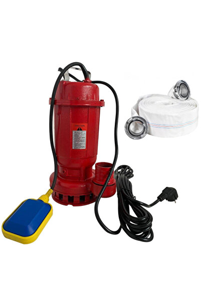 DDT Pachet promoțional pompă de apă murdară din fontă roșie WQD10 cu plutitor...