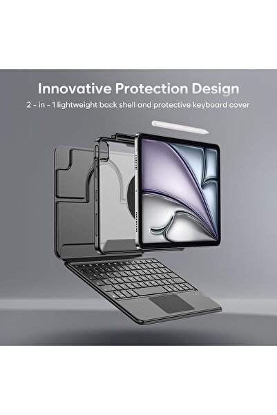 PROCASE Keyboard Case for iPad Air 13-inch (M3 2025 / M2 2024) - Black
