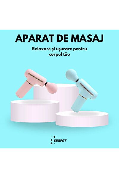 SDEPOT massager, with vibration type, for muscle pain and rheumatism, blue