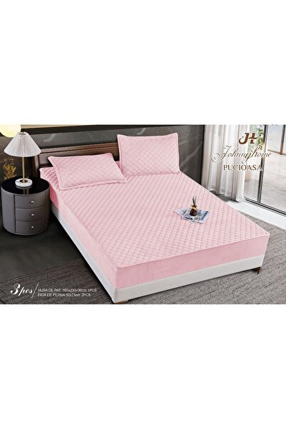 Inovius Husa matlasata tip topper din catifea, 160x200cm+2 fete de perna 50x70cm JJJ5040