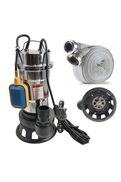 DDT Pachet promoțional pompă de apă murdară, cu plutitor și tocător, 3000 W +...