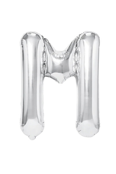 SDEPOT balon folie, argintiu, în forma literei M, 40 cm