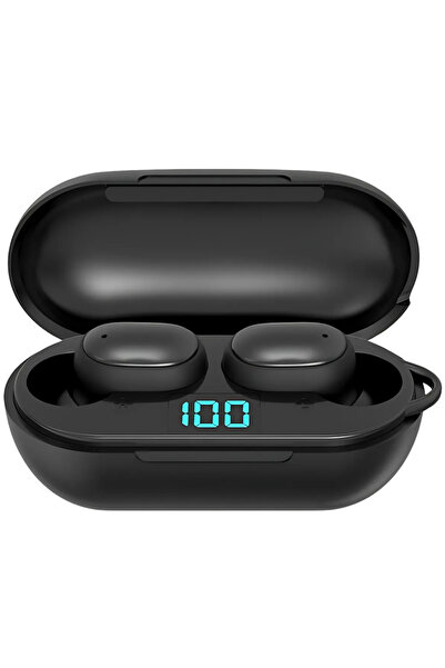 SDEPOT Căști sport wireless, SDEPOT, cu anulare a zgomotului, afișaj LED pent...