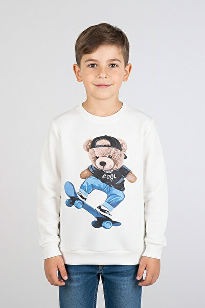 kinderos Sweatshirt gros pentru copii cu imprimeu cu ursuleț - 26K 1625