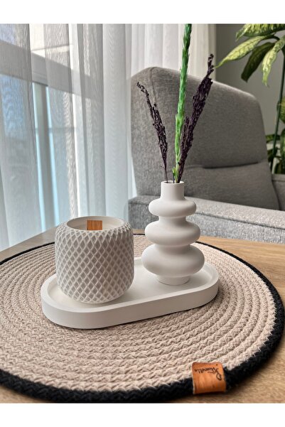 Dekoratif Mumlu Set