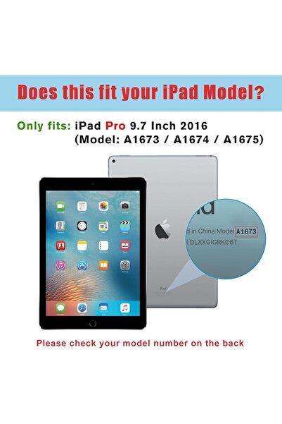 PROCASE iPad Pro 9.7 Case (2016 A1673/A1674/A1675) - Black