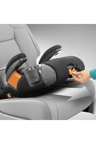 Chicco KidFit Zip Air Plus 2-in-1 Belt-Positioning Booster Car Seat 40-110lbs, Quantum