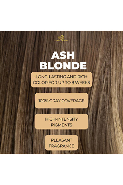 global fashion Permanent Hair Color Cream 250ml – 100% Grey Coverage, Ammonia-Free, Long-Lasting Formula