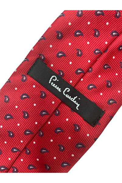 Ebrar Çeyiz Red Patterned Branded Tie