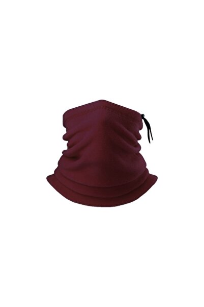 eleven market Winter Sports Unisex Burgundy Fleece Neck Collar Burgundy Fleece