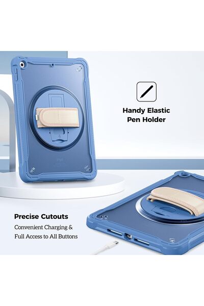 PROCASE جراب متين لجهاز iPad 10.2 (الجيل التاسع/الثامن/السابع) - أزرق داكن