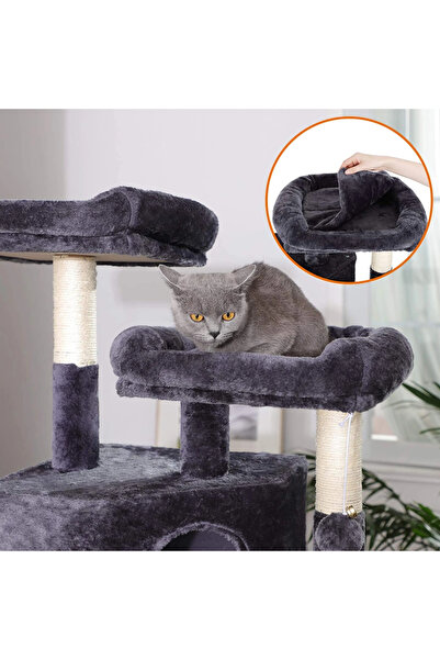 Selgot Cat Play Set, Size 55 x 40 x 164 cm, 6 Levels, Color Gray