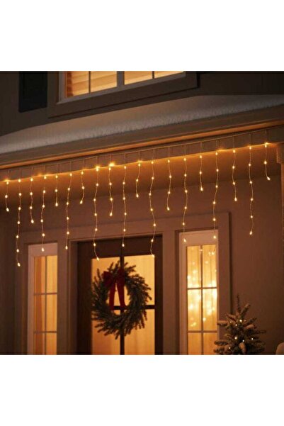 zola LED Christmas light, 100 LEDs, 4 m, IP44, 3.6 W, warm white, 8 lighting modes