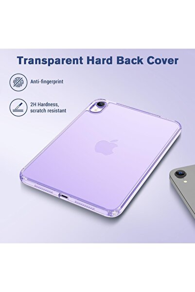 PROCASE Clear Case for iPad Mini 7th (A17 Pro) 2024 / Mini 6th 8.3" - Clearpurple