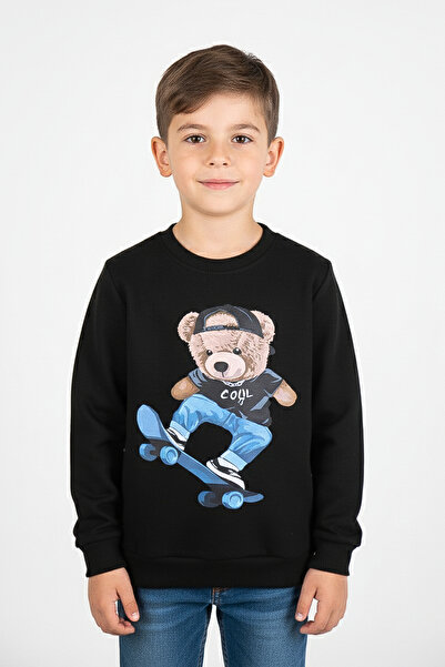 kinderos Sweatshirt gros pentru copii cu imprimeu cu ursuleț - 26K 1625