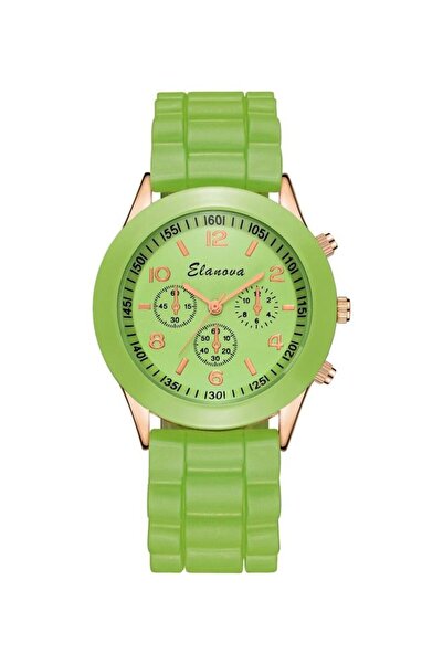 Elanova Leather Analog Wrist Watch