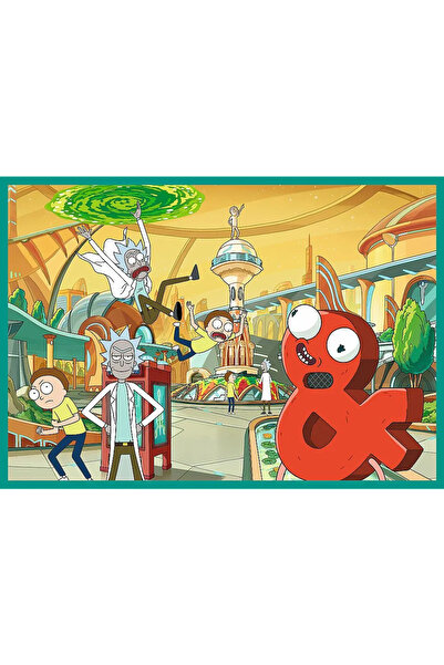 Trefl PUZZLE 4X250 THE TWISTED WORLD OF RICK AND MORTY
