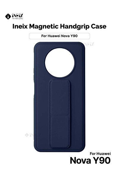 ineix حزام معصم مغناطيسي 3 في 1 مع حامل وغطاء جراب لهاتف Huawei Nova Y90
