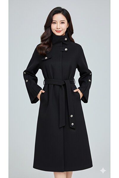 LA PANTE Buttoned Coat with Belt at the Front