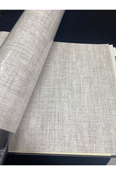 KOÇ YAPI DEKOR Tutkal hediye 16 m2 ithal dokulu gri keten desen silinebilir d...