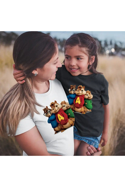 OEM T-shirt for children girls Alvin the Chipmunks All Band Alvinnn