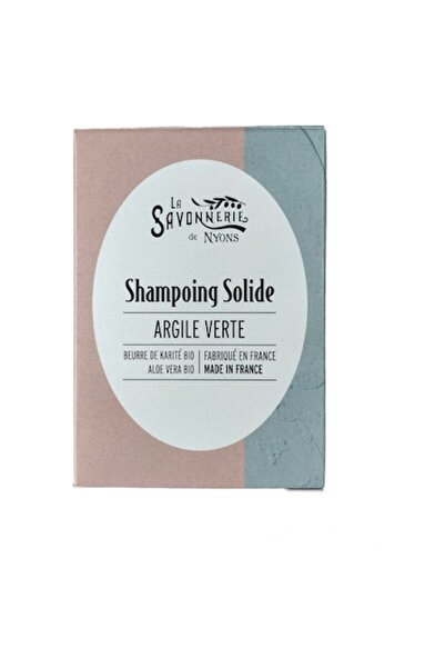 La Savonnerie de Nyons solid shampoo with green clay, for oily hair, 100g