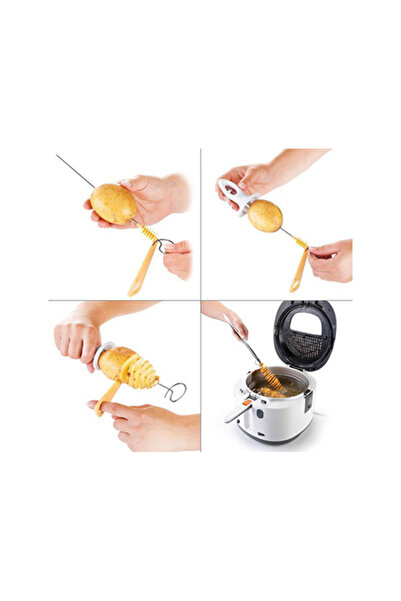 Angel Of Life Spiral Patates Dilimleyici Aparat Çubukta Patates Cips Yapma