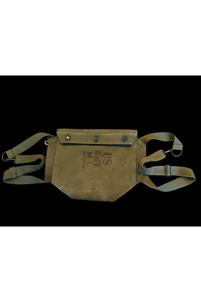 kho military design 33x29 cm. US M9 Gas Mask Çanta Haki Renk