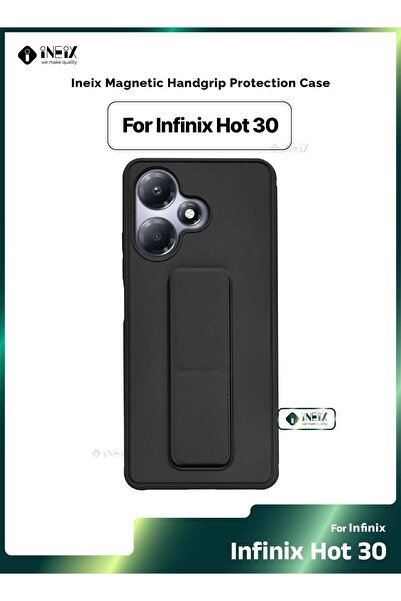 ineix غطاء واقٍ مغناطيسي 3 في 1 مع حزام معصم وحامل لهاتف Infinix Hot 30