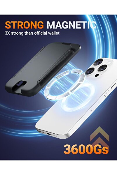 X SPRING Magnetic Phone Wallet, Ultra-Thin Magnetic Card Holder, Compatible with Most Smartphones