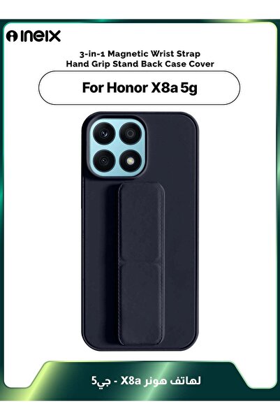 ineix 3-in-1 Magnetic Wrist Strap Hand Grip Stand Cover for Honor X8a