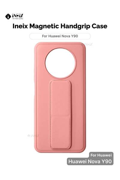 ineix حزام معصم مغناطيسي 3 في 1 مع حامل وغطاء جراب لهاتف Huawei Nova Y90