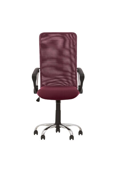 Ergonica ZAPATA Executive Chair, Burgundy Cagliari Fabric