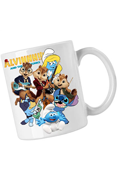 OEM Mug Alvin Bluey Stich The Smurfs Smurfette Musical Band Guitar