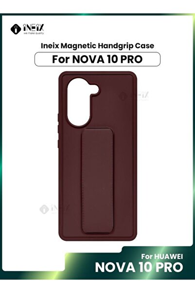 ineix جراب واقٍ 3 في 1 مع حزام معصم مغناطيسي وحامل لهاتف هواوي نوفا 10 برو