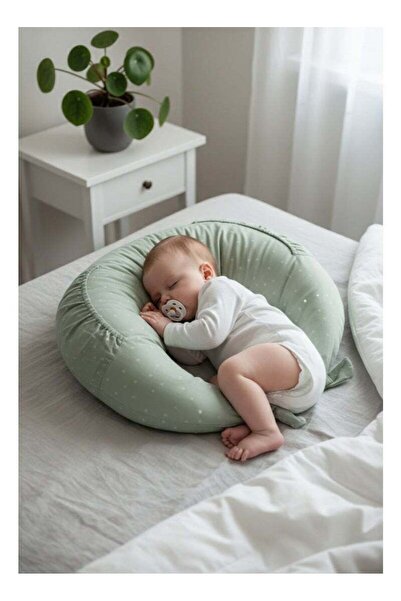 Fun Moment Soft Nursing Pillow,Removable and washable linen fabric 110 x 54 cm