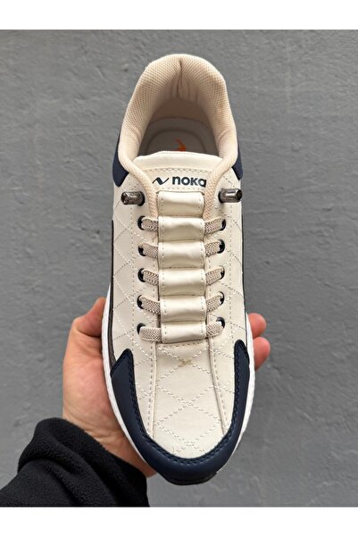 noka Men's Comfort Sneaker with Rubber Laces, Extra Soft Sole