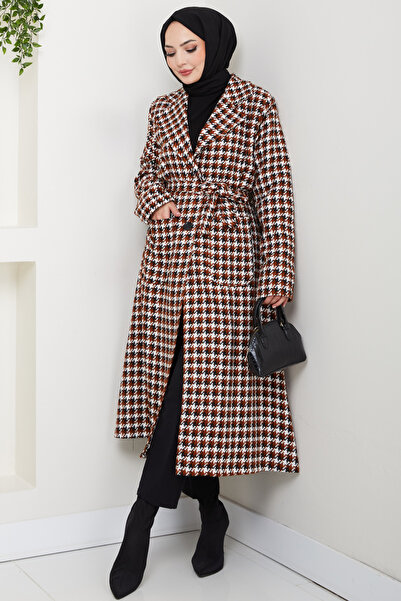 Feiza Collection Kuşaklı Kaban - Kiremit