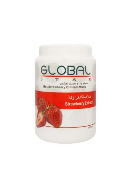 Globalstar قناع وزيت للشعر 1500 مل - بنكهة الفراولة