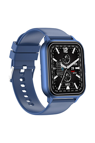 Ixiu ® ZW36 Unisex Smartwatch - 1.83" HD Display, Health Monitor, Bluetooth Calls, Blue Strap