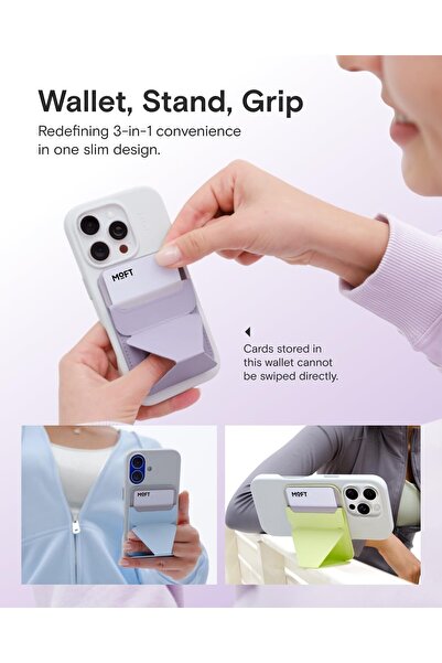 MOFT Magsafe Wallet Phone Stand, MOVAS Card Holder Wallet - Seafoam