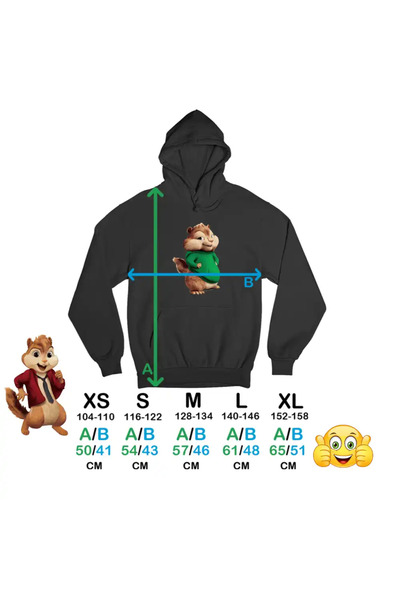 OEM Children's Sweatshirt for Girls Theodore Alvin The Chipmunks