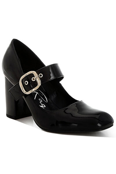 london Rag Women Block Heel Mary Jane Sandals in Black