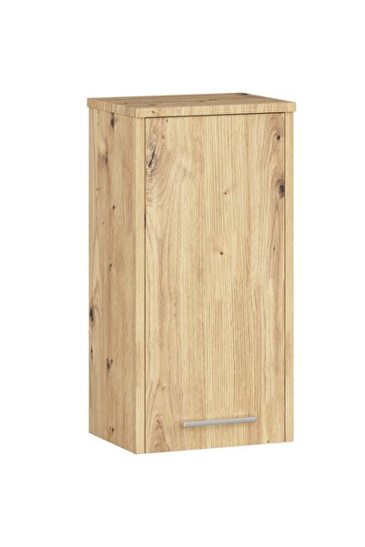 SERSIMO Dulap de baie suspendat, cu ușă și raft interior, 16 mm, 30×22,5×60 cm, stejar artizanal