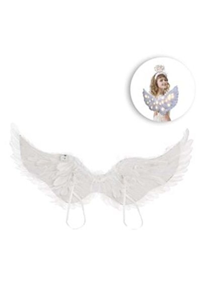 OEM White Angel Wings with LED 65 x 35 cm