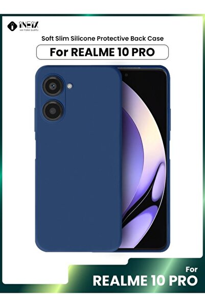 ineix غطاء حماية سيليكون ناعم ونحيف لهاتف Realme 10 Pro