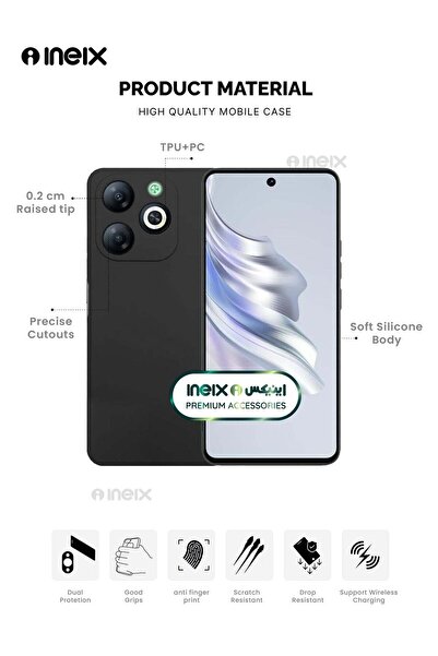 ineix Soft Silicone Protective Case Cover For Tecno Spark 20