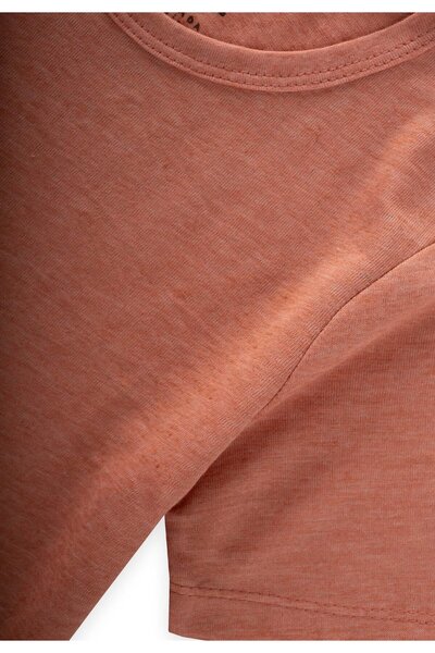 Cigit Short Sleeve Triple Men's Undershirt 2-9 Years Old Tile